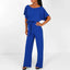 Women’s Short Sleeve Wide-Leg Jumpsuit