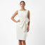 Women’s Sleeveless Draped Bow Midi Dress
