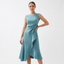 Women’s Sleeveless Draped Midi Dress
