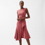Women’s Sleeveless Draped Midi Dress