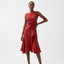 Women’s Sleeveless Draped Midi Dress