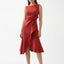 Women’s Sleeveless Draped Midi Dress