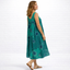 Women’s Sleeveless Midi Dress with Ornamental Pattern