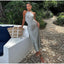 Women’s Sleeveless Open-Back Satin Maxi Dress