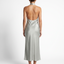 Women’s Sleeveless Open-Back Satin Maxi Dress
