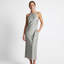 Women’s Sleeveless Open-Back Satin Maxi Dress