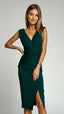 Women’s Sleeveless Pleated Midi Evening Dress
