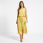 Women’s Sleeveless Round Neck Maxi Dress with Side Slit
