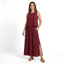 Women’s Sleeveless Round Neck Maxi Dress with Side Slit