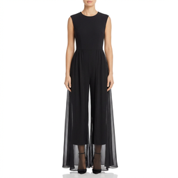 Women’s Sleeveless Round Neck Wide-Leg Jumpsuit