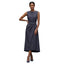Women’s Sleeveless Round Neck Wrap Midi Dress