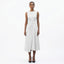 Women’s Sleeveless Round Neck Wrap Midi Dress