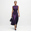 Women’s Sleeveless Round Neck Wrap Midi Dress