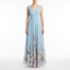 Women’s Sleeveless V-Neck Maxi Dress with Flowing Skirt