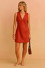 Women’s Sleeveless V-Neck Mini Dress