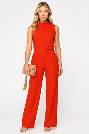 Women’s Sleeveless Wide-Leg Jumpsuit