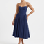 Women’s Spaghetti Strap Fit & Flare Midi Dress