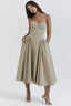 Women’s Spaghetti Strap Fit & Flare Midi Dress