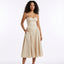 Women’s Spaghetti Strap Fit & Flare Midi Dress