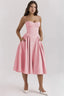 Women’s Spaghetti Strap Fit & Flare Midi Dress