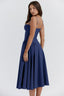 Women’s Spaghetti Strap Fit & Flare Midi Dress