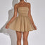 Women’s Strapless Flared Mini Dress