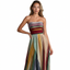 Women’s Strapless Pleated Maxi Dress