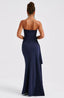 Women’s Strapless Twisted Slit Maxi Dress