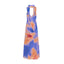 Women’s Sunset Ombre Flow Maxi Dress with Draped V Neckline