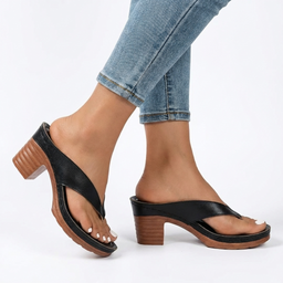 Women’s Thong Strap Low Heel Slide Sandals