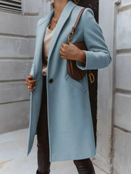 Women’s Timeless Long Coat with Tailored Fit