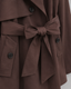 Women’s Cropped Trench Coat with Tie Waist