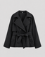Women’s Cropped Trench Coat with Tie Waist
