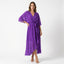 Women’s V-Neck Chiffon Midi Dress with Tie Waist