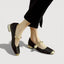 Women’s Vintage-Inspired Low-Heel Shoes with Strap