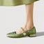 Women’s Vintage-Inspired Low-Heel Shoes with Strap