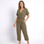 Women’s Wrap-Front Top and Tailored Trousers Two-Piece Set