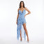 Women’s Asymmetric Ruffle High-Low Dress