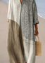 Women’s Asymmetrical Summer Dress | Midi Length, V-Neckline 0