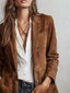 Women's Blazer | Button-Down Front, Notch Lapels 3