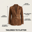 Women's Blazer | Button-Down Front, Notch Lapels 8
