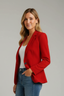 Women's Blazer | Notched Lapel, Single-Button Closure 4