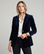 Women's Blazer | Velvet Texture, Structured Shoulders 2