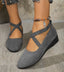 Women’s Closed-Toe Wedge Ballerina Flats