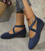 Women’s Closed-Toe Wedge Ballerina Flats