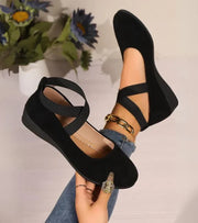 Women’s Closed-Toe Wedge Ballerina Flats