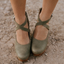 Women’s Closed Toe Ankle Strap Wedge Heels