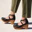 Women’s Closed Toe Ankle Strap Wedge Heels