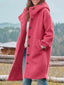 Women's Coat | Mid-Length, Oversized Buttons 0