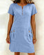 Women's Dress | A-Line Silhouette, Short Sleeves 0